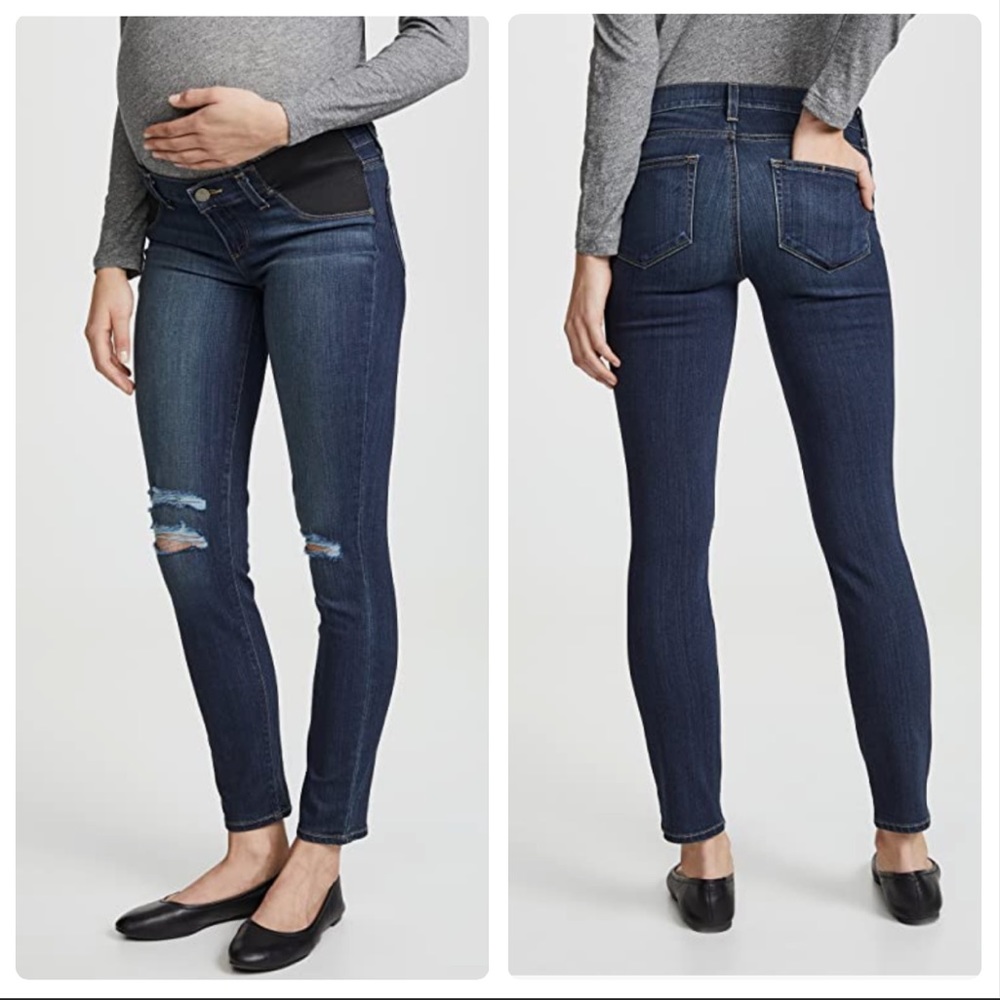 PAIGE Maternity Verdugo Ankle Skinny Jeans Size 28
